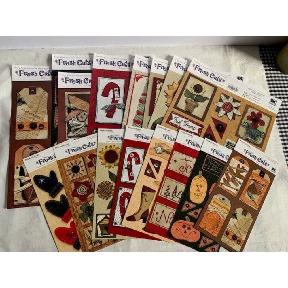 EK Success Fresh Cuts by Rebecca Sower set of 17 sheets